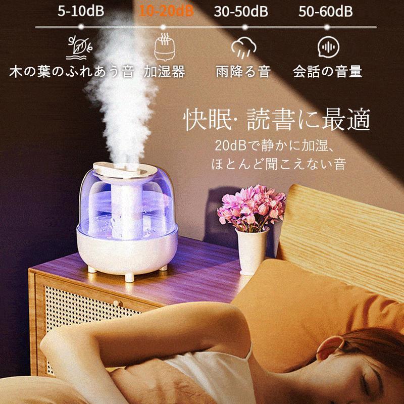 加湿器 超音波式 4L大容量 省エネ 加湿機 卓上 乾燥対策 上部給水 空気