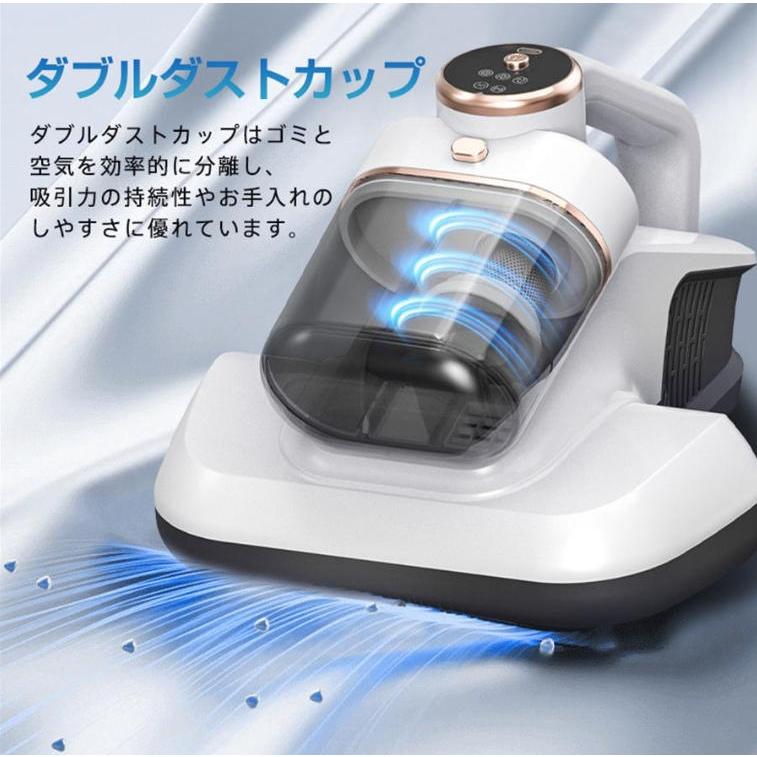 布団クリーナー コードレス 布団掃除機 15000pa USB充電 3段階吸引力 