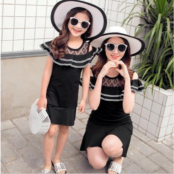 店内全品5000円以上で送料無料 親子服 レディース 女の子 レース切替 フリル ワンピース 母と娘お揃い ファッション 可愛い 日常 Corkz ミニョンショップ 通販 Yahoo ショッピング