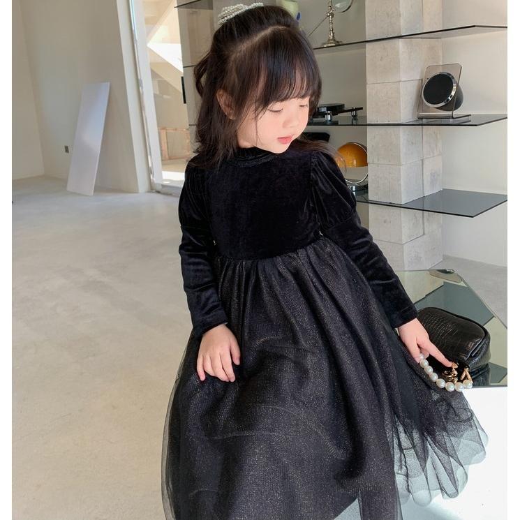 子どもワンピース キッズワンピース 冬ワンピース チュールスカート 裏起毛 ファー付き あったか 防寒 秋冬最旬 二層重ねのチュール リボン かわいい オシャレ Faerie394 ミニョンショップ 通販 Yahoo ショッピング