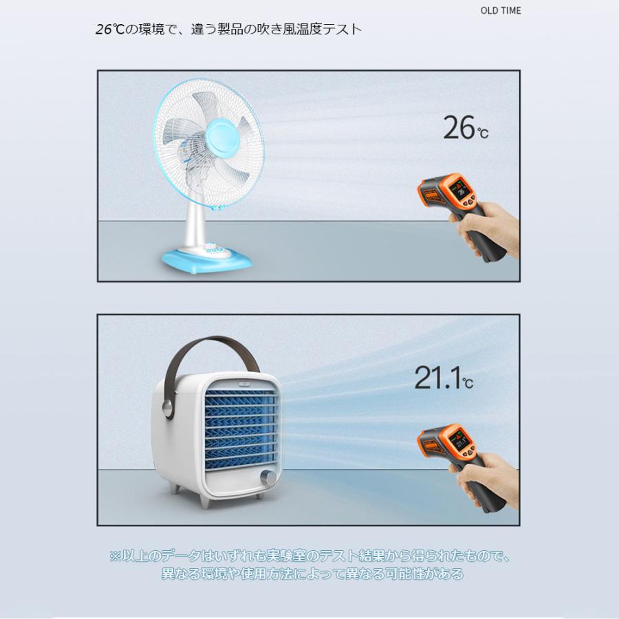 冷風機 小型 冷風扇 卓上 ミニ冷風機 扇風機 DC給電 5V 卓上冷風機 ミニクーラー 無断式変速 UV除菌ライト 熱中症対策 寝室 省エネ ミニ扇風機 PSE認証済み｜mignon-shop｜04