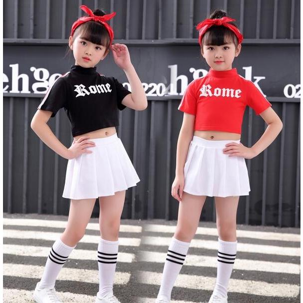 店内全品5000円以上で送料無料 キッズ 演出服 チアリーダー チアガール ユニフォーム 応援団 サッカー 運動会 女児 Kexkf178 ミニョンショップ 通販 Yahoo ショッピング