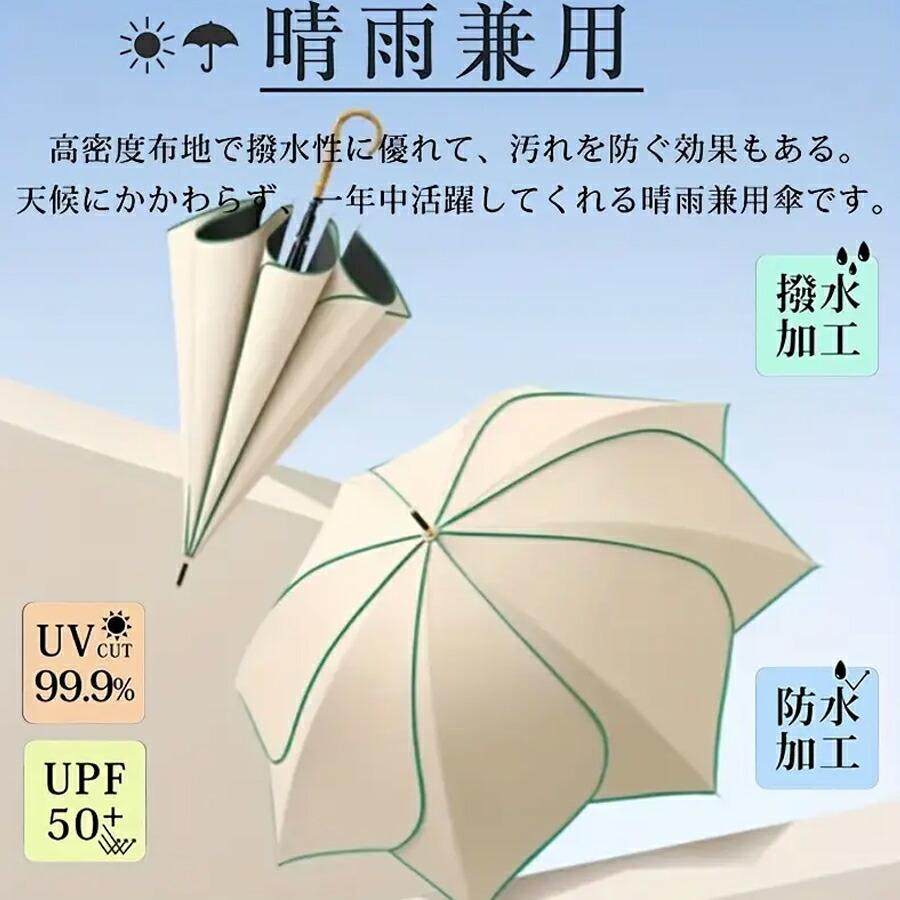 ゴルフ傘 長傘 日傘 晴雨兼用 8本骨 超撥水 梅雨対策 台風対応