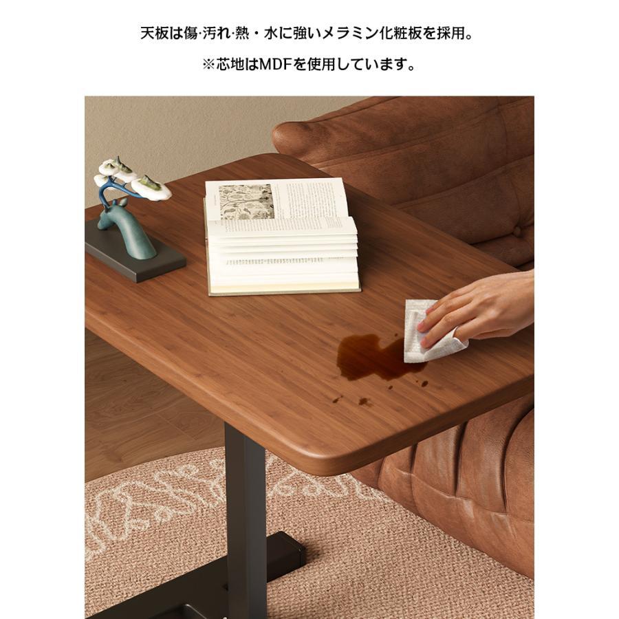 折り畳み式 テーブル サイドテーブル 木製 ナチュラル 北欧風 おしゃれ テーブル 折りたたみテーブル 木製サイドテーブル 昇降式 北欧 デスク