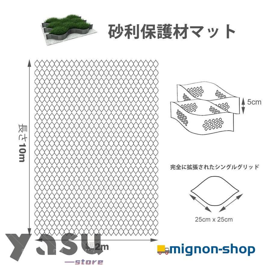 砂利 保護材 マット 1 2 4 6 8 10 M ジオ・グリッド 拡張可能 砂利保護