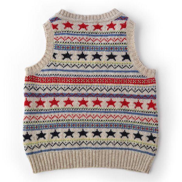 スター柄 ベスト(Boys' Knitted Tank Top)｜mignon｜04