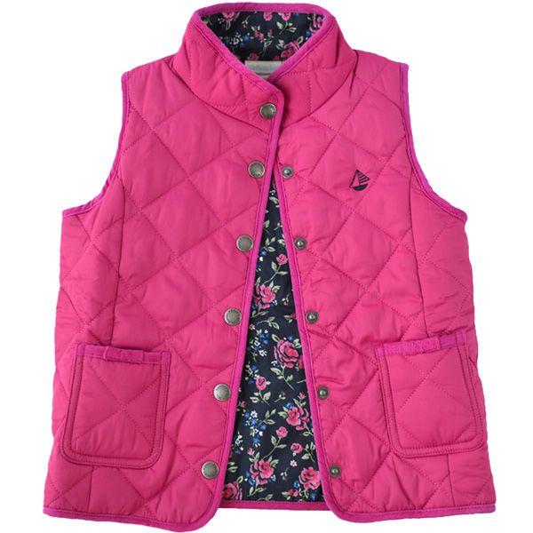 キルティング ベスト(Girls' Fleece Lined Gilet)｜mignon