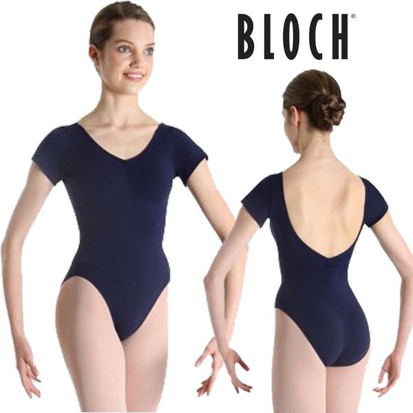 BLOCH（ブロック） バレエ レオタード 半袖 シンプル 半袖 ネイビー 黒