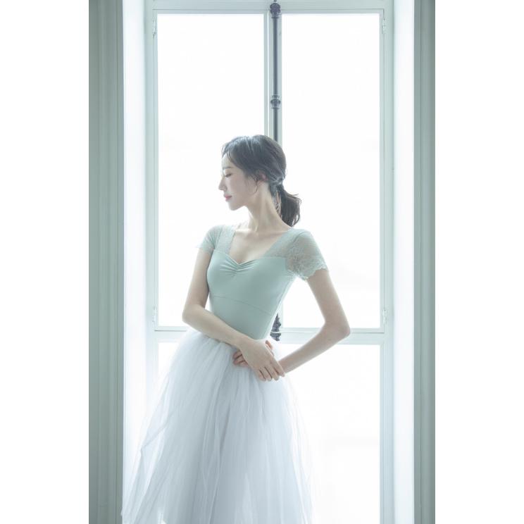 バレエ レオタード 大人 半袖 イイレイル iiLaire Clare レース袖 6色