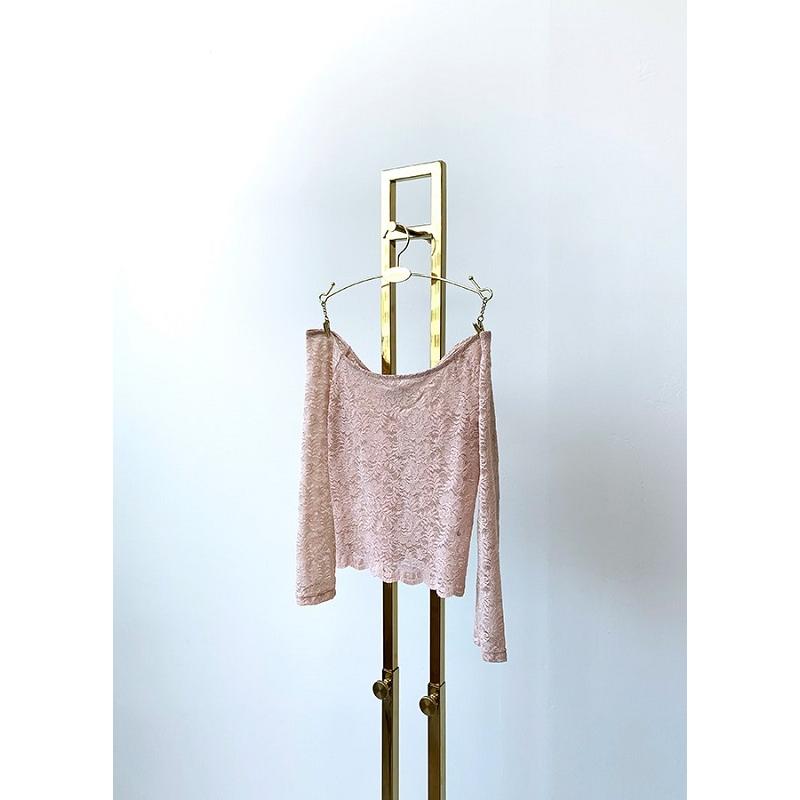 バレエ トップス レース 長袖 オフショルダー LEVDANCE/レヴダンス