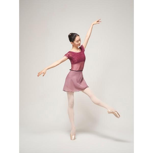 バレエ レオタード 大人 半袖 レース ミホローブ 美しいカラー
