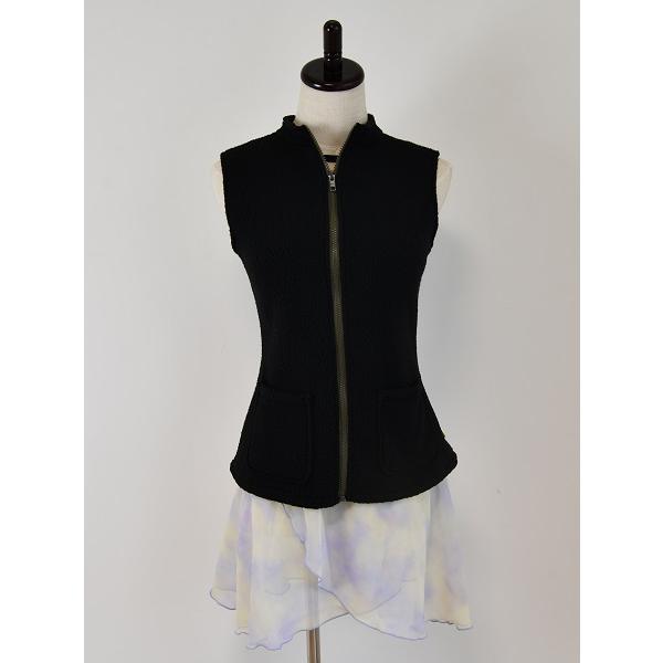 バレエ ダンス ベスト フリース 黒 Mihorobe ミホローブ : バレエ専門