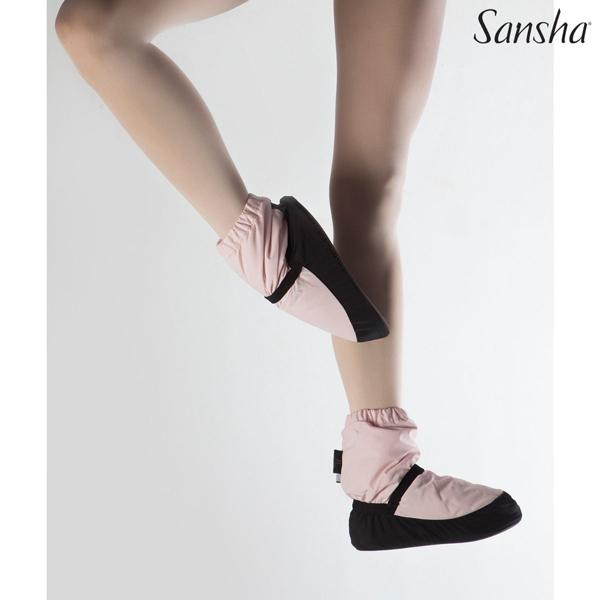 Sansha（サンシャ） バレエ ブーツ 無地 ウォームアップ ブーティ ラメ