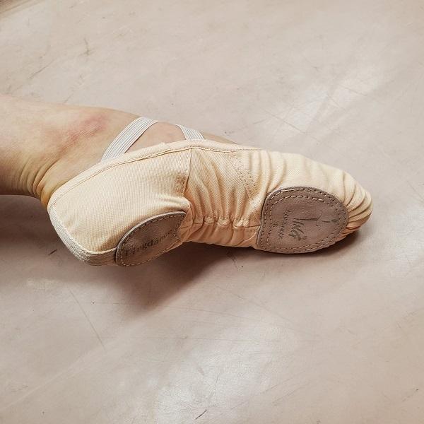 バレエシューズ ストレッチ スプリットソール Ting ピンク 子供