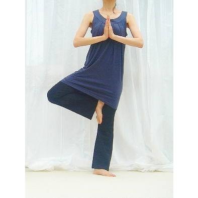 バレエ 大人 パンツ ヨガ ボトムス  ストレッチ 黒 ウエストVカットで細見え | Mignon（バレエ） | 02