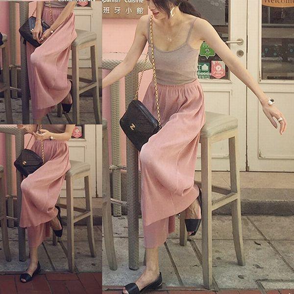 ワイドパンツ スカーチョ スカンツ ガウチョパンツ 8分丈パンツ ロングパンツ アンクルパンツ ワイド レディース ボトムス 無地 ブラック ピンク 6qrtw6wb おとりよせ Com 通販 Yahoo ショッピング