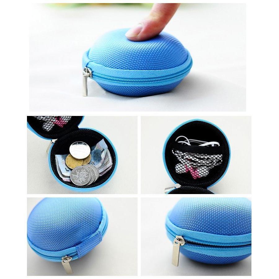 イヤホンケース イヤフォンケース コインケース 小物入れ 小銭入れ 充電コード入れ 収納用品 スマホアクセサリー マカロン風 丸型 コンパクト マルチ A Zak おとりよせ Com 通販 Yahoo ショッピング