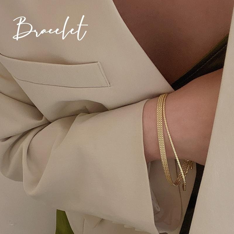 ブレスレット アクセサリー レディース 女性 婦人 腕輪 2連 チェーン シンプル おしゃれ 通勤 オフィス ギフト プレゼント ファッション雑貨 Acc おとりよせ Com 通販 Yahoo ショッピング