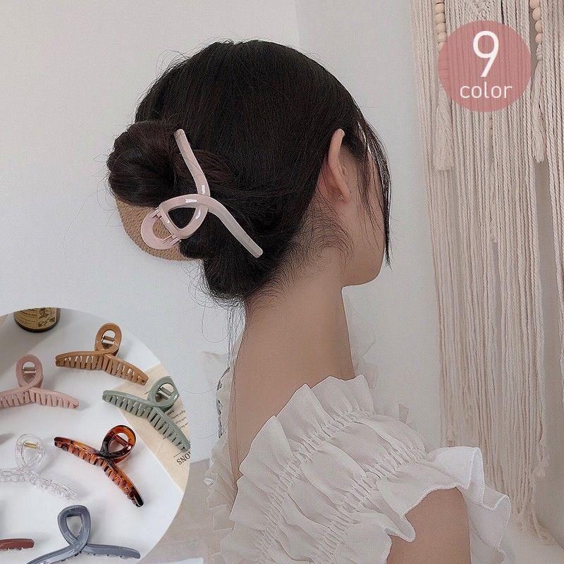 ヘアクリップ バンスクリップ レディース ヘアアクセサリー 髪留め べっ甲風 クリア ツヤ感 大きめ まとめ髪 おしゃれ かわいい ヘアアレンジ デイ Acc おとりよせ Com 通販 Yahoo ショッピング