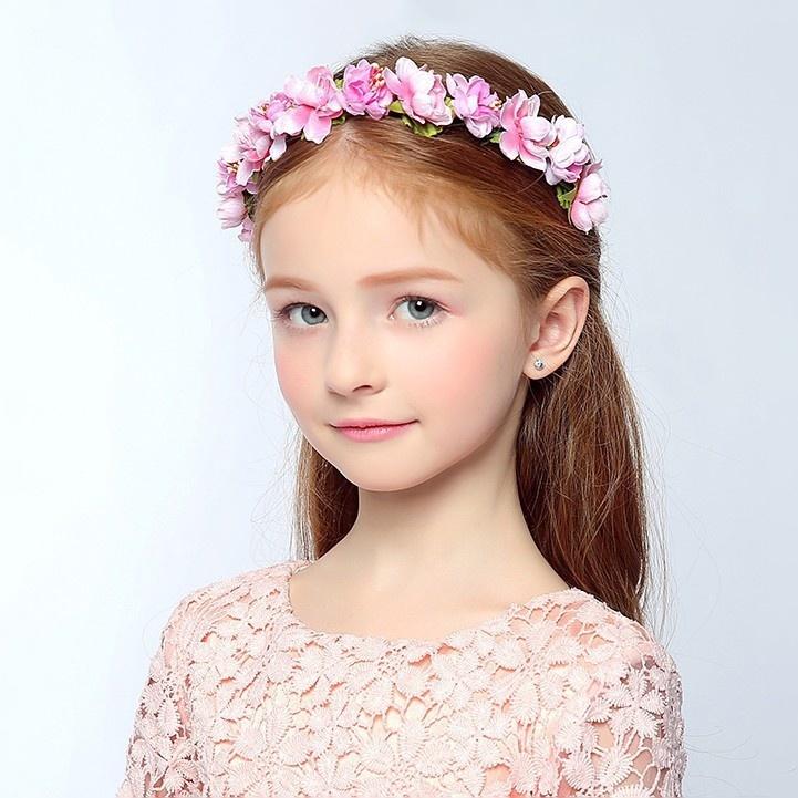 正規品新品未使用品 花冠 花かんむり ティアラ カチューシャ ヘッドドレス キッズ 子供 女の子 ヘアアクセサリー 髪飾り リボン フラワーガール リングガール 結婚式 Pmajk Gov Pk