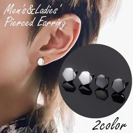 スタッドピアス 男女兼用 レディース メンズ 両耳用 アクセサリー 女性 男性 春の新作シューズ満載 シルバーカラ 幾何学型 シンプル 多角形 おしゃれ かっこいい 耳飾り