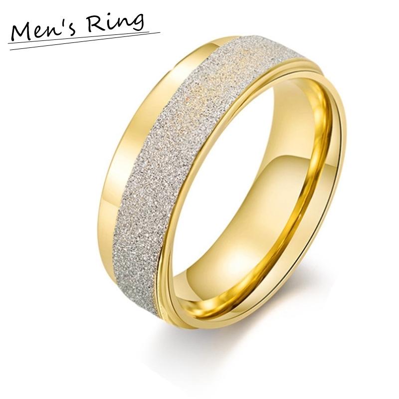新品 指輪 リング メンズ 男性 アクセサリー ファッション雑貨 小物 無地 砂目模様 シルバーカラー ゴールドカラー かっこいい クール おしゃれ パンク Gestoci Ci