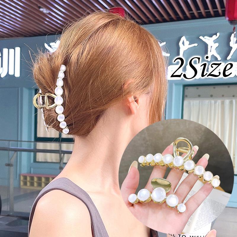 バンスクリップ ヘアクリップ 2点セット 大きめ ヘアアクセサリー 髪留め