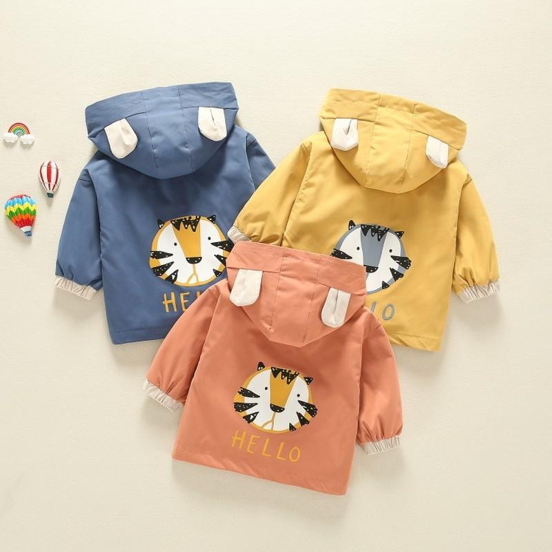 ブルゾン ジャンパー ウインドブレーカー キッズ ベビー アウター トップス ジップアップ フード付き プリント アニマル イラスト 男の子 女の子 Aut おとりよせ Com 通販 Yahoo ショッピング