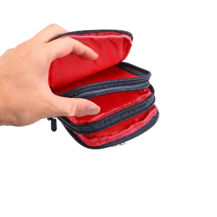 ウエストポーチ ヒップバッグ スマホポーチ 2way ベルトポーチ カラビナ付き 3層 メンズ 鞄 カバン 小物収納 スマホ収納 ファスナー チャック Bag 067 おとりよせ Com 通販 Yahoo ショッピング