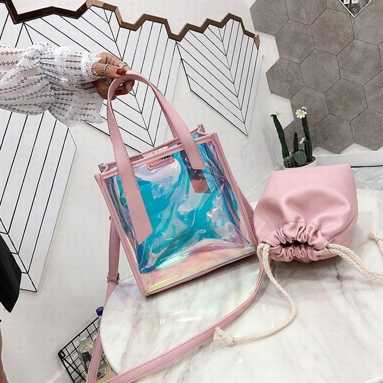 クリアバッグ ポーチ付き ショルダーバッグ オーロラカラー 透明 ３way バッグ 鞄 レディース かばん カバン ビニールバッグ 透明バッグ シース Bag おとりよせ Com 通販 Yahoo ショッピング