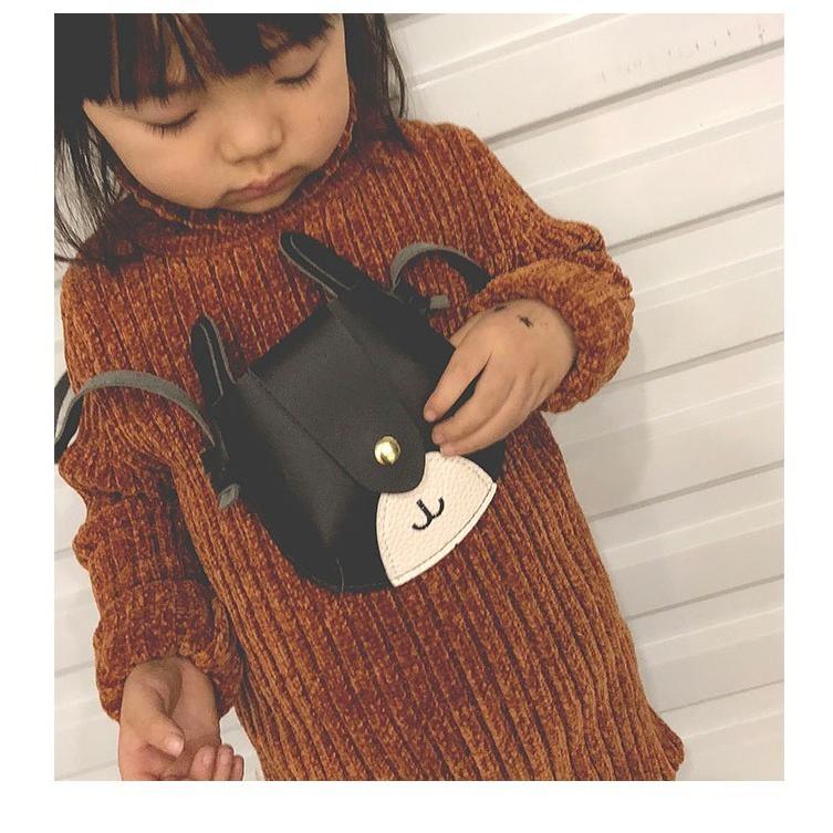 ショルダーバッグ ポシェット 子供用 女の子 アニマル 動物 鹿 シカ キッズ 送料無料でお届けします お出 鞄 ユニーク ファッション小物 バッグ かわいい フェイクレザー