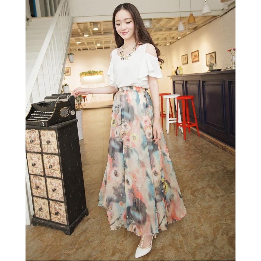 シフォンロングスカート シフォンスカート ロングスカート マキシスカート レディース ロング丈スカート マキシ丈スカート スカート ボトムス ロング丈 Bot おとりよせ Com 通販 Yahoo ショッピング
