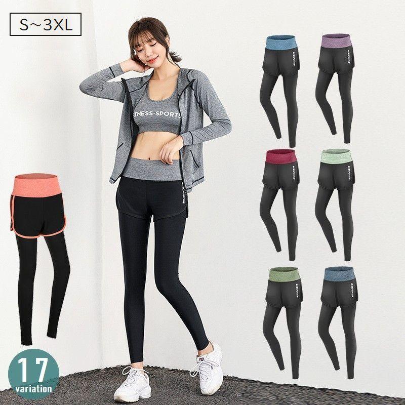 レギンス Mサイズ スポーツ ランニング ヨガ テニス スパッツ 黒ライン