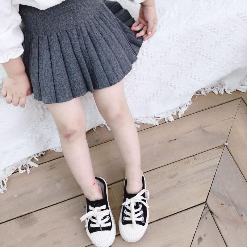 プリーツスカート ニット ボトムス キッズ 90 130cm 女の子 無地 単色 シンプル かわいい おしゃれ 子供服 秋服 Bot おとりよせ Com 通販 Yahoo ショッピング
