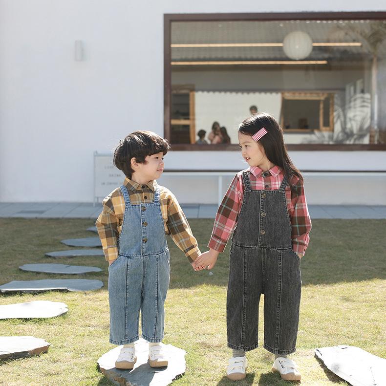 オーバーオール デニム 子供服 キッズ ベビー ジュニア 男の子 女の子 お揃いコーデ ロングパンツ サロペット ジーンズ ジーパン ボトムス おしゃ Bot おとりよせ Com 通販 Yahoo ショッピング