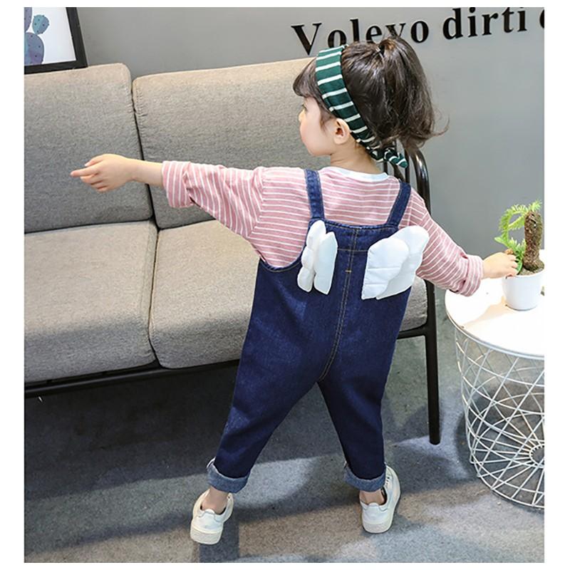 子供服 キッズウェア オーバーオール デニム 天使の羽 翼 かわいい おしゃれ 春 秋 男の子 女の子 80cm 90cm 100cm 110cm 1 Bot おとりよせ Com 通販 Yahoo ショッピング