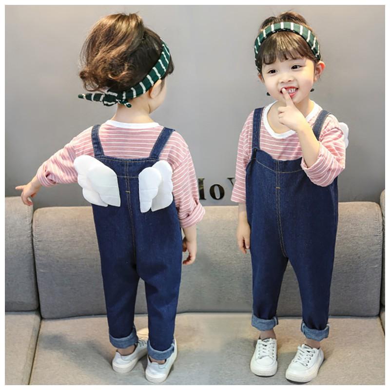 子供服 キッズウェア オーバーオール デニム 天使の羽 翼 かわいい おしゃれ 春 秋 男の子 女の子 80cm 90cm 100cm 110cm 1 Bot おとりよせ Com 通販 Yahoo ショッピング
