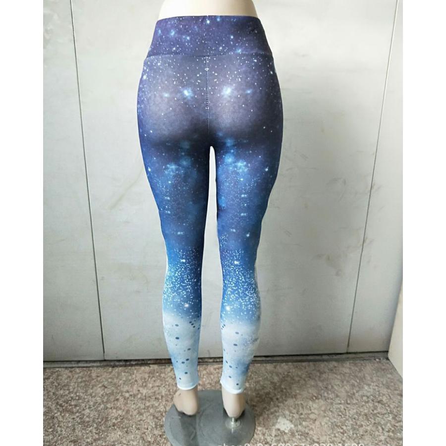 Akasha サーフレギンス 新品 9号 水色 ヨガ 最大84 オフ