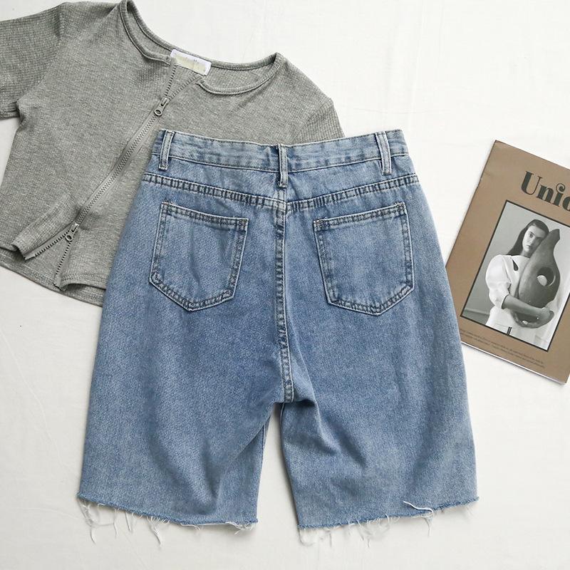 ハーフパンツ レディース 女性 ボトムス デニム ジーンズ 半ズボン カットオフ 切りっぱなし ダメージ シンプル カジュアル お洒落 お出かけ 普段 Seal限定商品