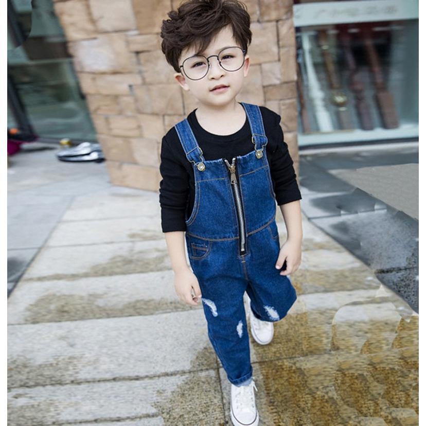 オーバーオール サロペット 子供服 キッズ 男の子 女の子 男女兼用 デニム フロントファスナー ダメージ風デニム おしゃれ ファッション Bot おとりよせ Com 通販 Yahoo ショッピング