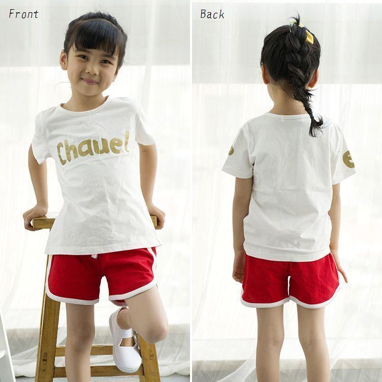 ショートパンツ 短パン スポーツ スポーティ ルームウェア ライン ウエストゴム 膝上 部屋着 夏 カジュアル キッズ 子ども服 女の子 男の子 ジュ Bot 803 おとりよせ Com 通販 Yahoo ショッピング