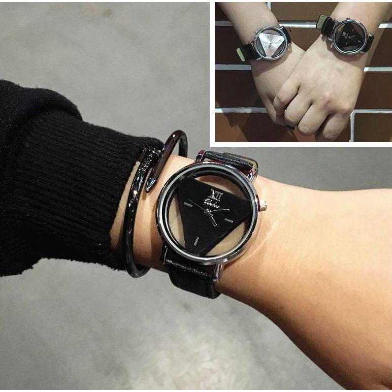 腕時計 リストウォッチ メンズ レディース カップル 時計 ウォッチ アナログ 文字盤 ローマ数字 シンプル カジュアル 三角 トライアングル ユニセ Gjxah Bq30 おとりよせ Com 通販 Yahoo ショッピング