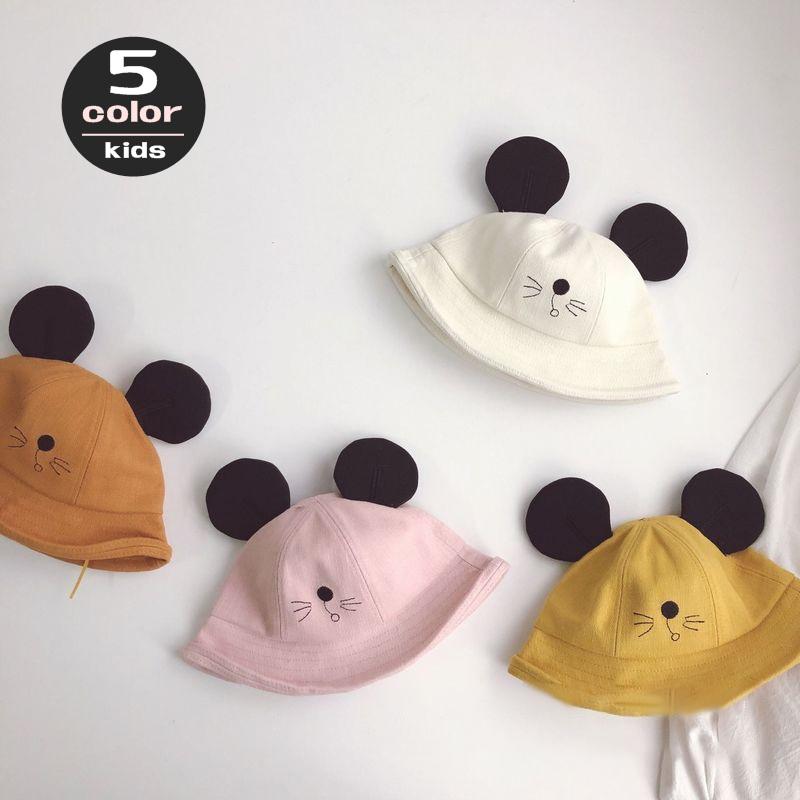 ハット 帽子 キッズ 子供用 耳付き 女の子 男の子 ツバ付 無地 マウス ねずみ 刺繍 動物型 日除け サファリハット かわいい おしゃれ カジュア Hat おとりよせ Com 通販 Yahoo ショッピング