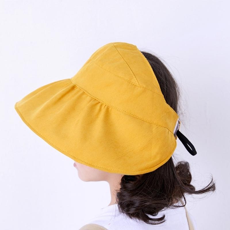 サンバイザーハット 帽子 つば広 キッズ 子供 レディース 女性 ファッション小物 親子お揃い リンクコーデ 日焼け対策 サイズ調整 無地 単色 かわ Hat 130 おとりよせ Com 通販 Yahoo ショッピング