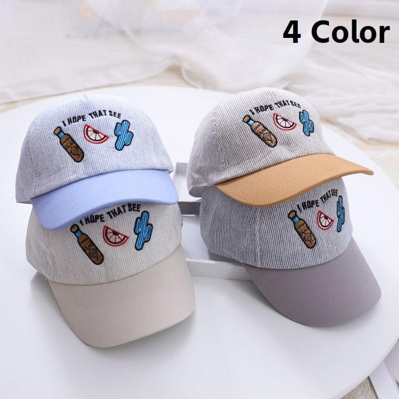 キャップ キッズ 赤ちゃん 幼児 男児 女児 男女兼用 帽子 つば付き サイズ調節可 調節ベルト ストライプ 刺繍 春 秋 アルファベット ロゴ ベー Hat おとりよせ Com 通販 Yahoo ショッピング