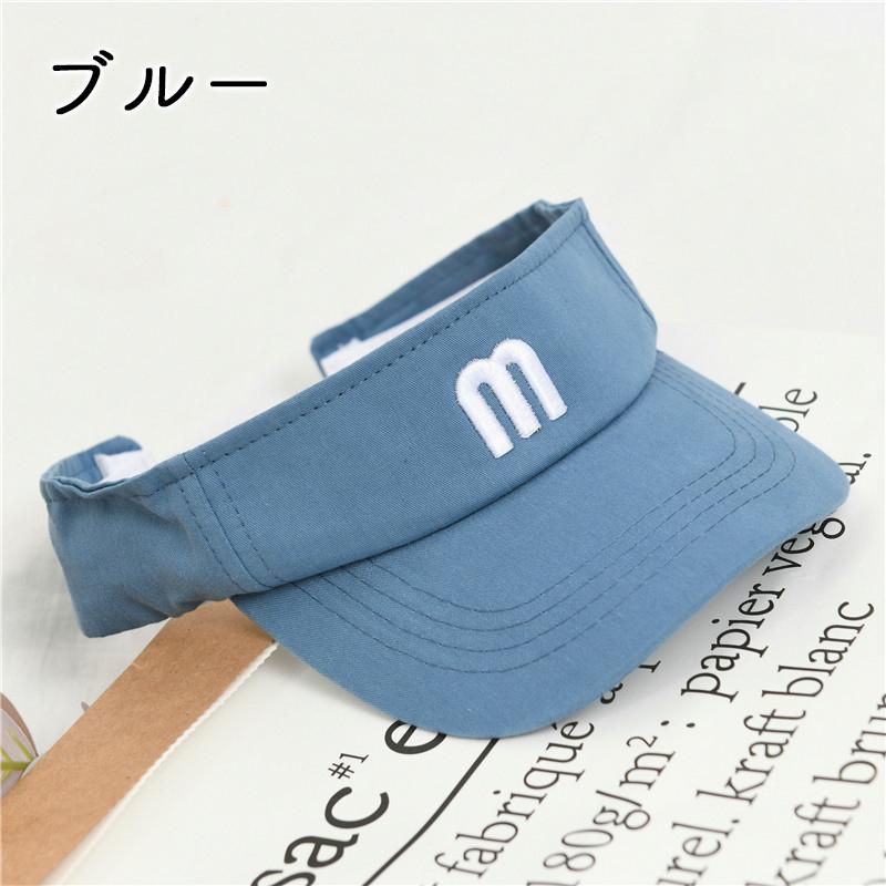 サンバイザー 帽子 キッズ ベビー 子供用 男の子 女の子 単色 英字 ロゴ 刺繍 スポーティー サイズ調整可 おしゃれ かっこいい 外遊び デイリー Hat おとりよせ Com 通販 Yahoo ショッピング