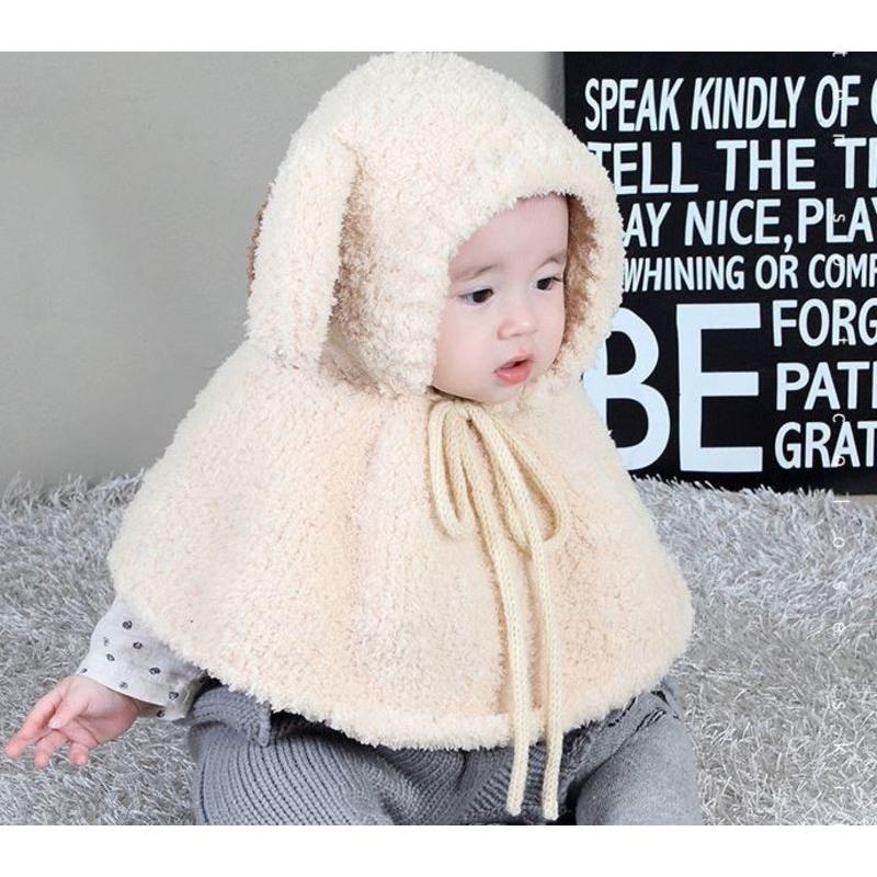 フード付きポンチョ 帽子 ベビーマント 赤ちゃん 男の子 女の子 耳つき ベビーポンチョ 防寒 かわいい 動物 ふわふわ 暖かい  通販 