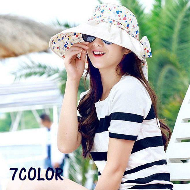 サンバイザー レディース 女性 婦人 帽子 つば広 リボン ハート ロールアップ 折りたたみ 日焼け対策 日除け帽 おしゃれ Hat おとりよせ Com 通販 Yahoo ショッピング