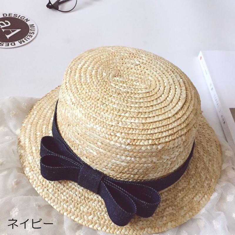 帽子 ハット カンカン帽 キッズ帽子 麦わら帽子 リボン ペーパー キッズ 子供 レディース 親子 お揃い ペア 麦わら 春 夏 紫外線 Uv デニム Hat おとりよせ Com 通販 Yahoo ショッピング