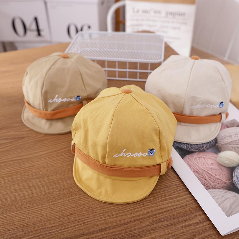 送料無料 キャップ 帽子 赤ちゃん 女の子 イラスト 男の子 ぼうし ベビー クマ キッズ 子供用